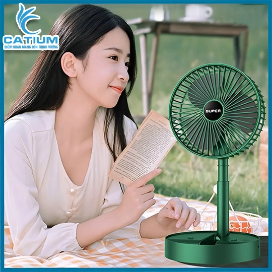 Quạt Tích Điện Mini Pin Trâu