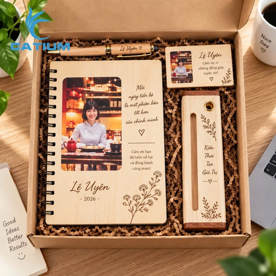 Set quà tặng khắc tên