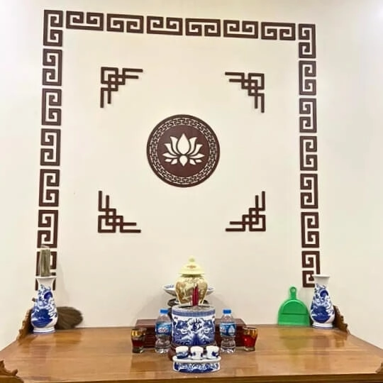 Tấm Ốp Lưng Bàn Thờ Hoa Sen