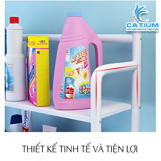 Kệ Máy Giặt 3 Tầng Thép Sơn Tĩnh Điện