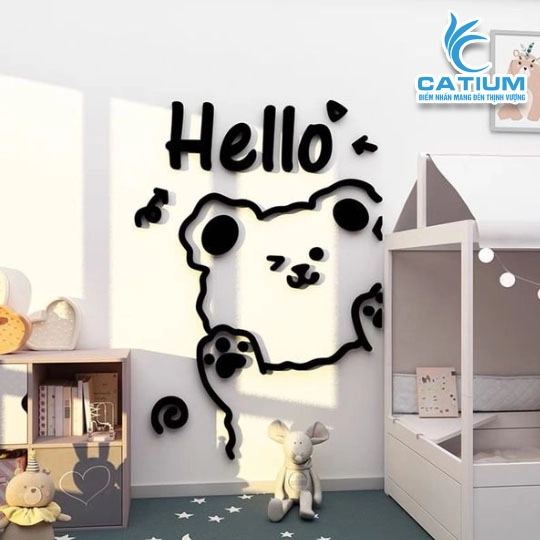 Tranh Dán Tường Mica 3D