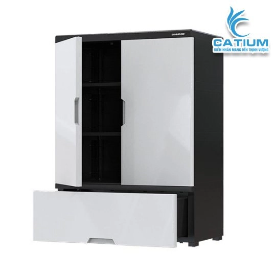 Tủ Giày Nhựa 2 Cánh 1 Ngăn Sunhouse KS-CA950S1