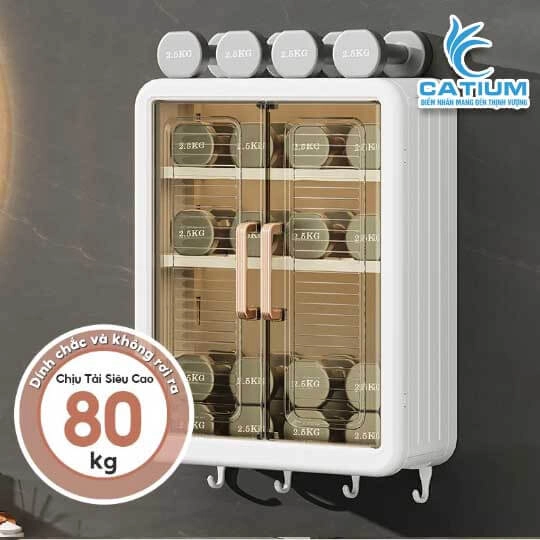Tủ Đựng Mỹ Phẩm Treo Tường 3 Tầng