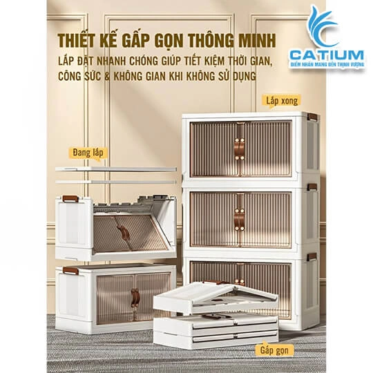 Tủ Nhựa Đa Năng Gấp Gọn Thông Minh