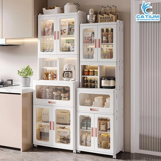 Tủ Nhựa Nhà Bếp Đa Năng