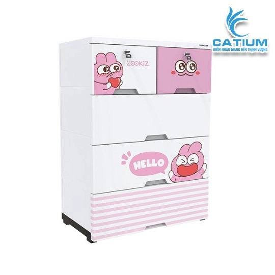 Tủ Nhựa Trẻ Em 5 Ngăn Sunhouse KS-CA688G5