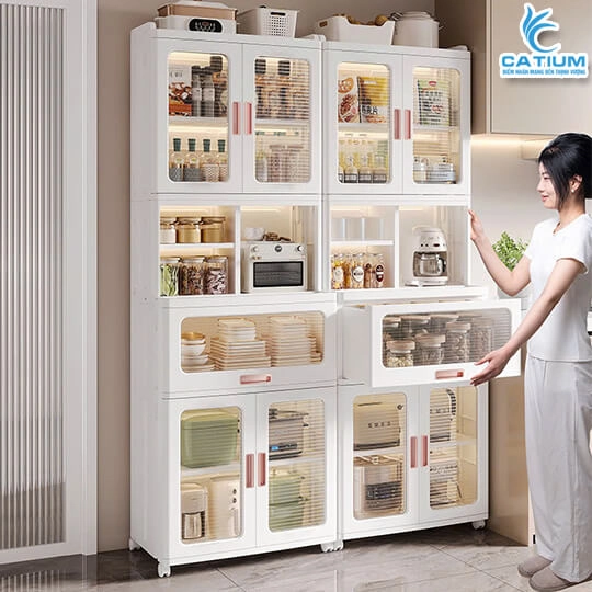Tủ Nhựa Nhà Bếp Đa Năng