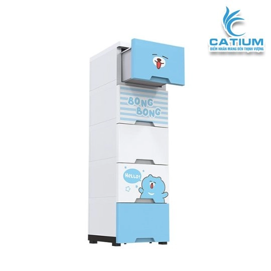 Tủ Nhựa Trẻ Em 5 Tầng Sunhouse KS-CA343B5