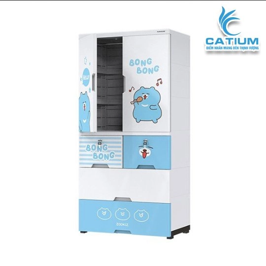 Tủ Nhựa Trẻ Em 2 Cánh Sunhouse KS-CA1400B4