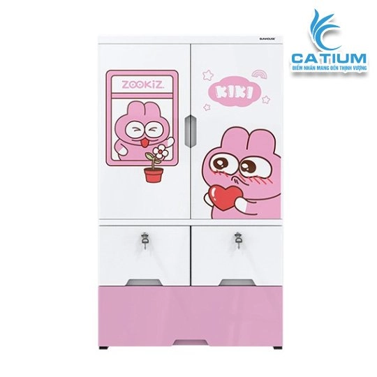 Tủ Nhựa Trẻ Em 2 Cánh Sunhouse KS-CA1177G3