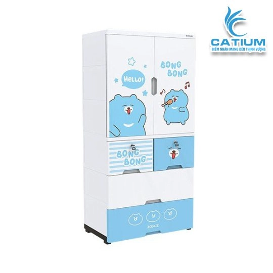 Tủ Nhựa Trẻ Em 2 Cánh Sunhouse KS-CA1400B4