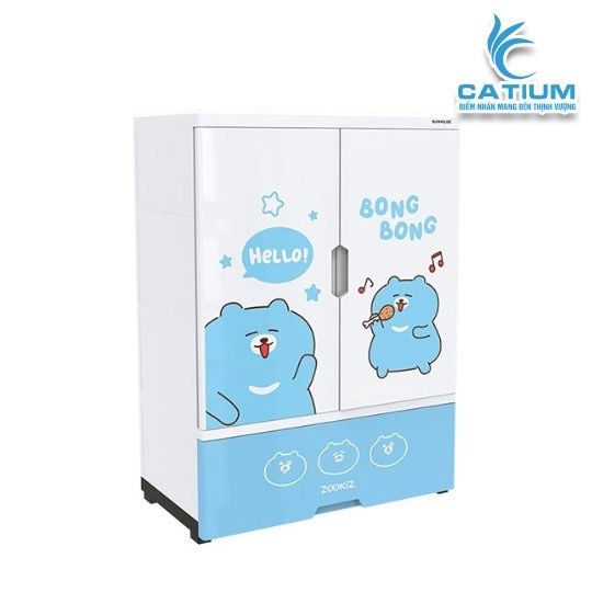 Tủ Nhựa Trẻ Em 2 Cánh Sunhouse KS-CA950B1