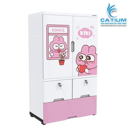 Tủ Nhựa Trẻ Em 2 Cánh Sunhouse KS-CA1177G3