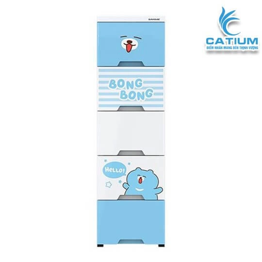 Tủ Nhựa Trẻ Em 5 Tầng Sunhouse KS-CA343B5