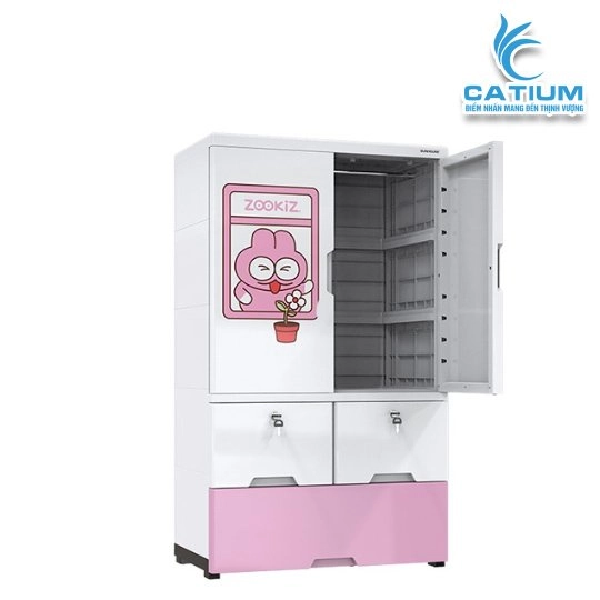 Tủ Nhựa Trẻ Em 2 Cánh Sunhouse KS-CA1177G3