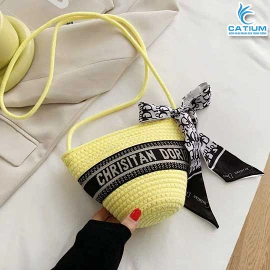 Túi Cói Chrisitan Mini