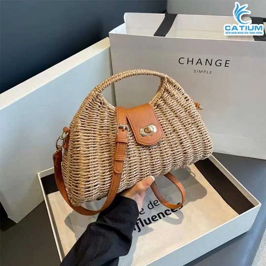 Túi Cói Chúm Miệng