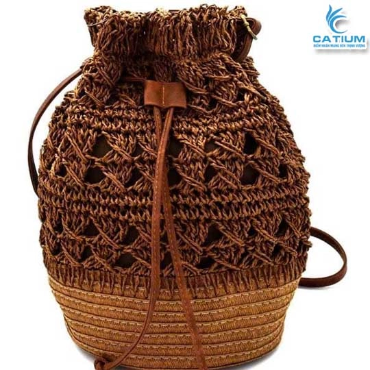 Túi Cói Lót Vải Rút
