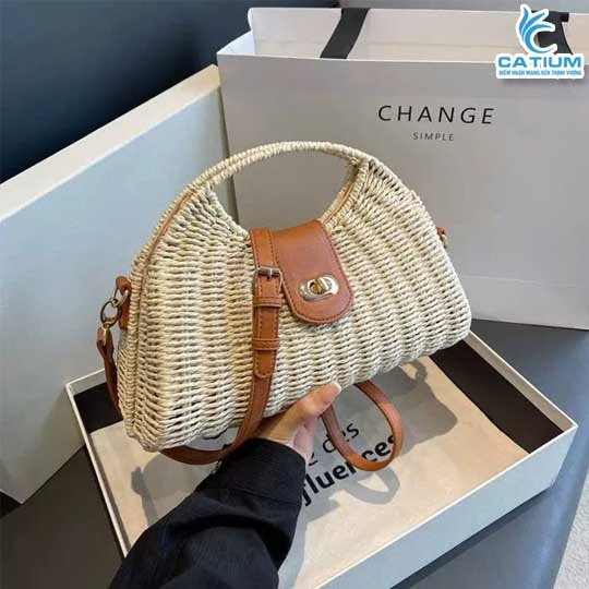 Túi Cói Chúm Miệng