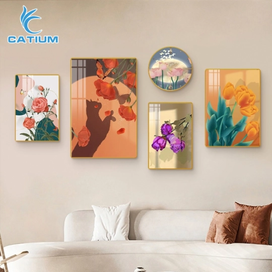 Tranh Vẽ Hoa Decor Treo Tường