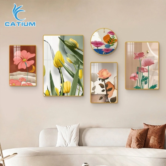 Tranh Vẽ Hoa Decor Treo Tường