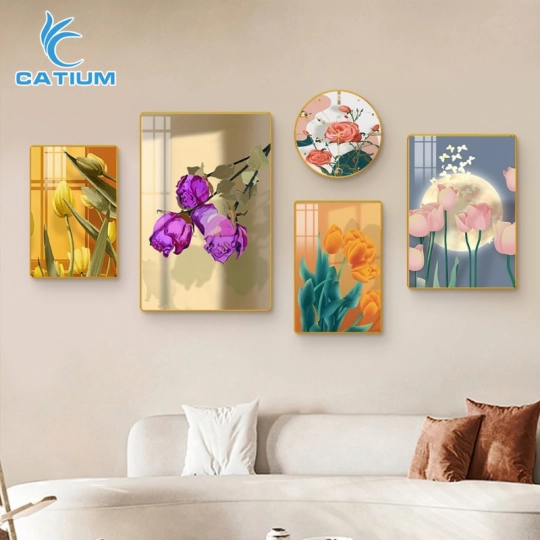 Tranh Vẽ Hoa Decor Treo Tường