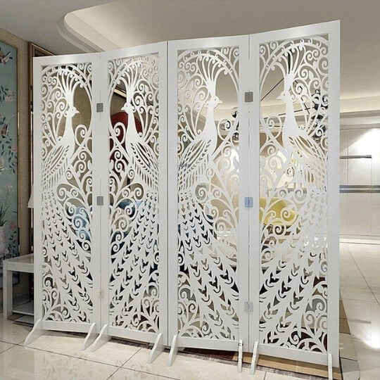 Vách Bình Phong Chim Công