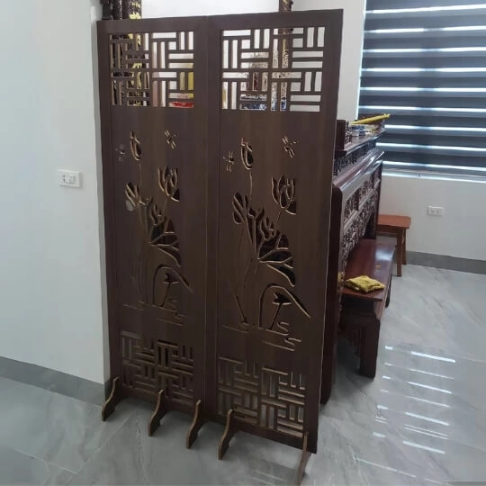 Vách Bình Phong Hoa Sen