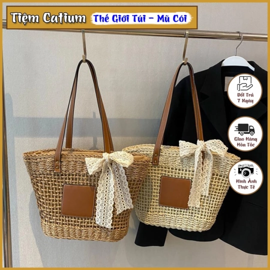 Túi Cói Sưa Mạc Da Lowe